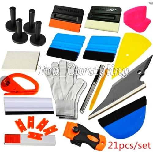 Car wrap kits squeegee knife felt wrap tools sets kits for car window tint installation