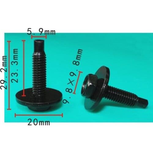 Auto clips and fastners nut bolts 100pcs free shipping