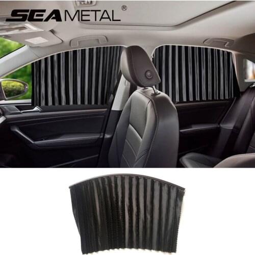 Car Side Window Sunshade Universal Car Curtain Anti-UV Protection Magnetic Retractable Car Windshield Sun Shade Auto Accessories