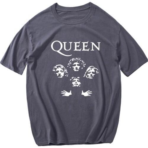 Glitter Rock Band Queen Summer Tops Men 2021 Cusua Funny High Quality O-Neck Aesthetic T-Shirt Punk Top Tee Humorous