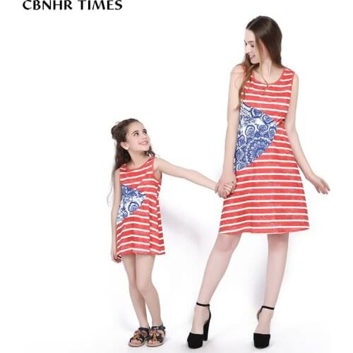 CBNHR TIMES Matching Dresses For Mom And Daughter