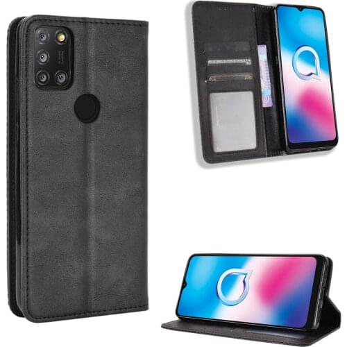 For Alcatel 3X 2020 Case Luxury Flip PU Leather Wallet Magnetic Adsorption Case For Alcatel 3 X 2020 Alcatel3X Phone Bags