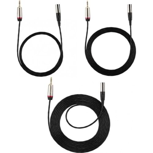 Hot 1m /2m/300cm 3.5mm Male to Mini XLR 3pin Male Audio Cable Adapter for Camera Photography Equipment