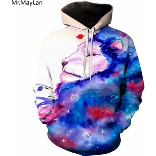 Hipster 3D Hiphop Hoodies Colorful Mild Lion Print Men/Women Streetwear Pullover Sweatshirts Coat Boys Jacket 2018 Man Clothing