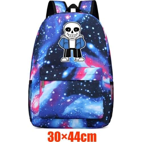 Anime Undertale Canvas Backpack Casual Packsack Schoolbag Mochila High Quality Teenger Unisex Student Travel Laptop Bag