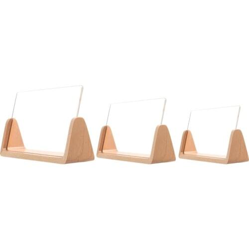 Solid Wooden Creative European Photo Frame Innovative 6 Inch 7 Inch Acrylic U Shaped Photo Frame Indoor Desk Decor