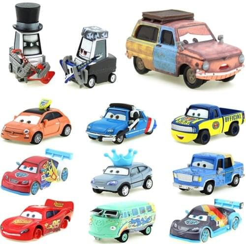 Disney Pixar Cars 3 2 1 METAL Diecast Cars Rare Lightning Mcqueen Sarge Wagon Lizzie Fillmore Diecast Toys For Kids Xmax Gift