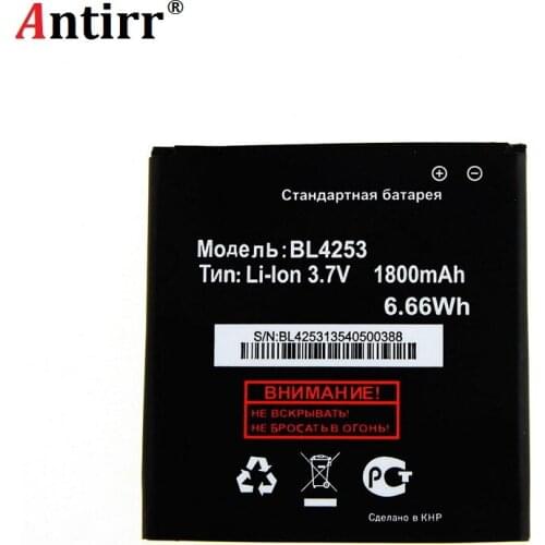 New High Quality Battery BL4253 For Fly IQ443 1800 mAh 3.7 v 6.66 wh Mobile Phone Batterie Rechargeable In stock Tracking