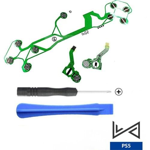 One Set Flexible Cable For PS5 Gamepad Conductive Film Flex Cable For Ps5 Controller Ribbon Cable Analog Joystick Button