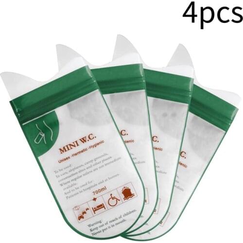4Pcs 700Ml Emergency Portable Car Urine Bag Vomit Bags Mini Toilet Mobile Toilets Convenient Men And Women Using Outdoors
