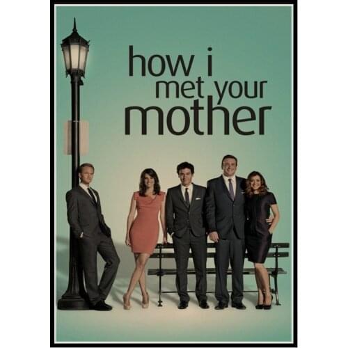 American reality TV poster < How I met your mother > retro Kraft Paper poster Decoration
