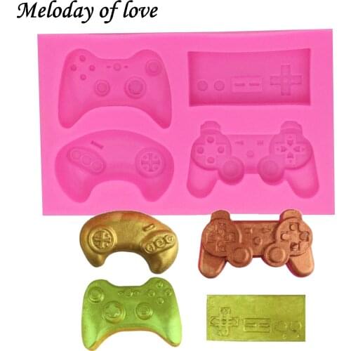 Keyboard Silicone Mold controller gamepad game DIY Cake decorating Tools fondant chocolate Polymer Clay Resin T1396