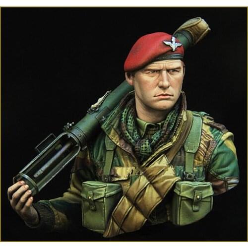 1/10 Resin Model Building Kit Bust British Airborne