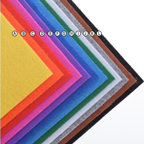 1mm Non Woven Fabric 1mm Thickness Polyester Felt Of Home Decoration Pattern Bundle For Sewing Dolls Crafts 1pcs 0.5yardx1yard