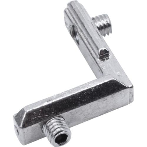 10x T-slots L-shaped internal corner connector bracket for aluminum profile 2020 series slots 6mm