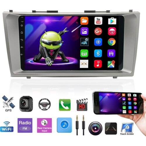 2 Din Car MP5 Audio Radio Audio Video Player RCA Subwoofer FM Transmitter Vehicle GPS Touch Screen For Toyota Camry 2007-2011