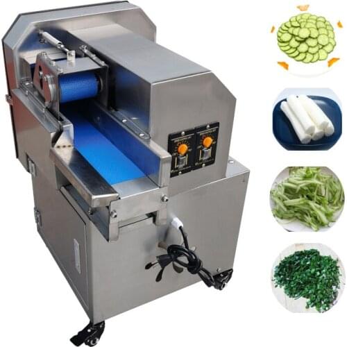 500kg / h output capacity vegetable bowl cutter machine Multi-function vegetable cutting machine shallot onion dicing machine