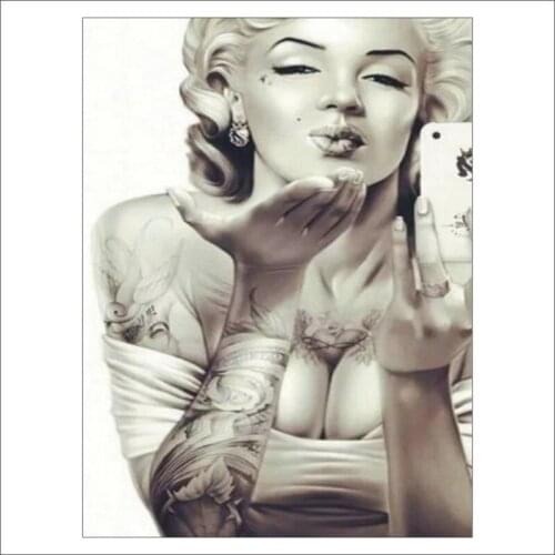 5D DIY Diamond Painting Marilyn Monroe Mosaic Cross Stitch All-round Diamond Painting Set Home Decoration Gift T162