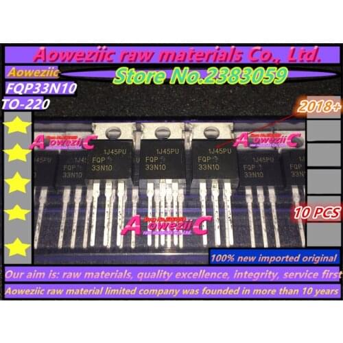 Aoweziic 2018+ 100% new imported original FQP33N10 33N10 TO-220 FET 33A 100V