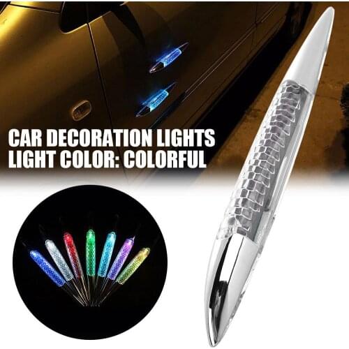 Vehemo Solar Energy Ambient Light Warning Light Car Lamp for Magnetic Decorative Lights New Auto Anti-Tailing for Colorful