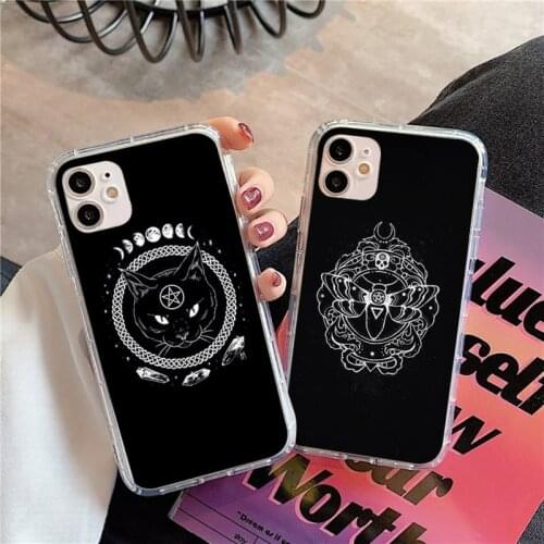 Mysterium gothic fantasy artprint Phone Case Transparent for iPhone 11 12 mini pro XS MAX 8 7 6 6S Plus X 5S SE 2020 XR