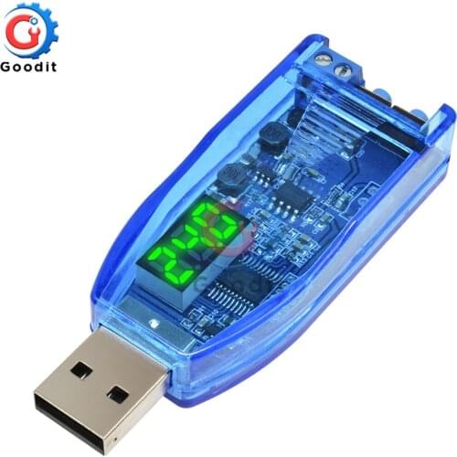 DC-DC 5V to 1-24V USB Step Up/Down Buck Boost Converter Power Supply Voltage Regulator Module Digital Adjustable Potentiomet
