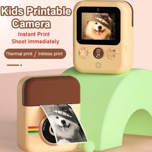 Children Instant Print Camera 1080P HD Kids Camera Toys Dual Lens Selfie Camera For Christmas Gifts Birthday Gifts Girls Boys