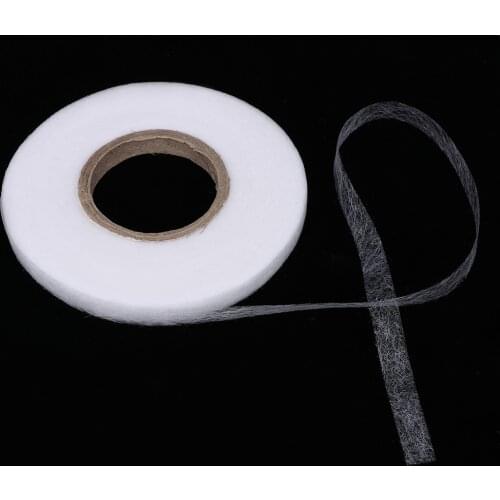 1 Roll Double Sided Hem Tape Fusible Sewing Fabric Hemming Tape Iron On DIY Garment Accessories Web Cloth Craft Wholesale