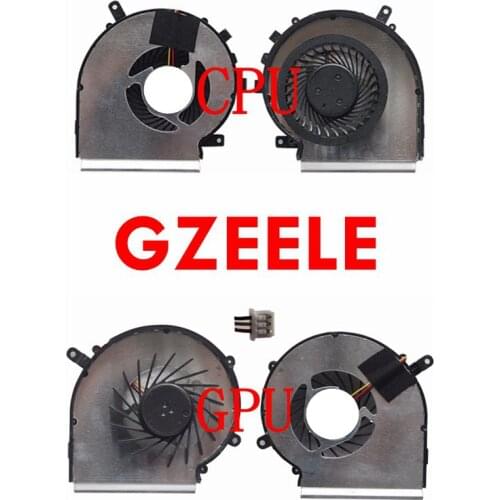 GZEELE new Laptop cpu cooling fan for MSI GE62 MS-1795 GE72 PE60 PE70 GL62 GL72 GP62 GP72 PE60 PE70 series Laptop PAAD06015SL