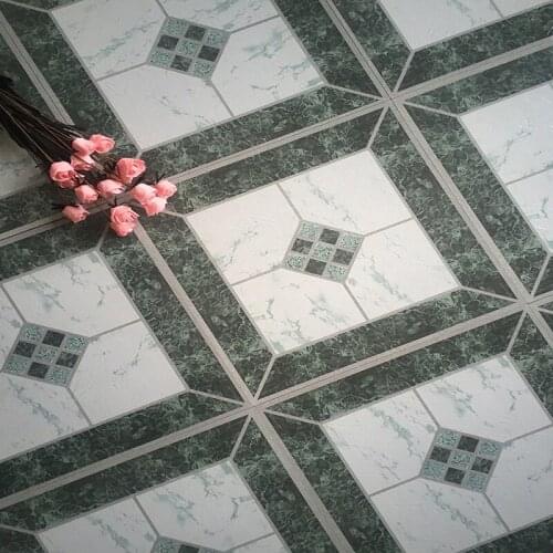 Simulation tile floor bedroom living room background environmental protection self adhesive waterproof PVC Floor sticker