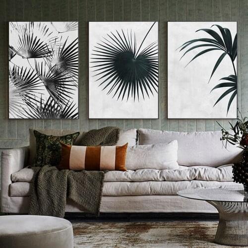 Green Leaf Art Print Minimalist Paintings on The Wall Art Canvas Painting Home Decoration Modern Wall Pictures for Living Room