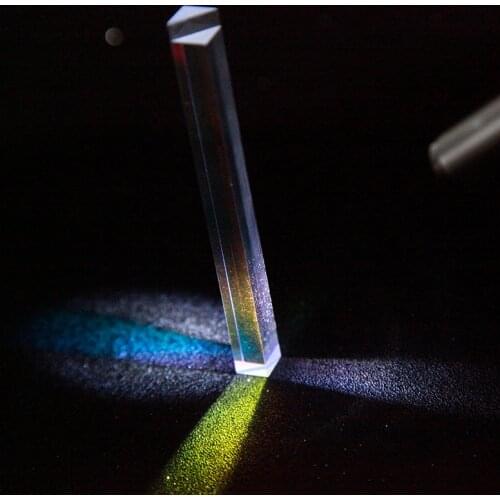 87MM Cubic Science Cuboid Optical Prisma Photography with Hexahedral Prism Home Decoration Prism Glass Color Child Gift