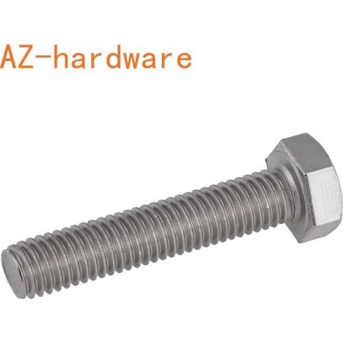 [M8 M10 M12] 316 stainless steel external hexagon screw / DIN933 full thread external hexagon bolt / screw 5pcs