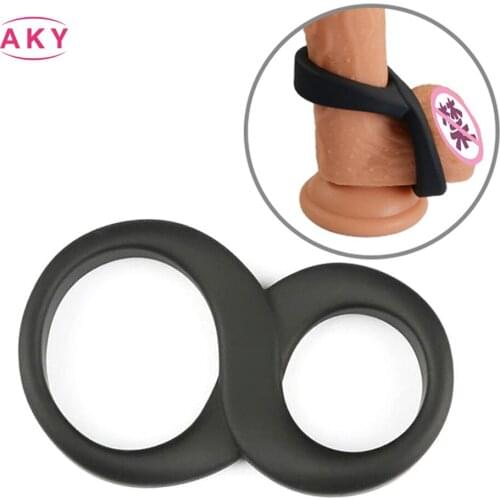 Penis Ring Silicone Male Delay Ejaculation Cock Ring Sexy Erection Rings Adult Products Scrotal Bind Sex Shop Sex Toys For Men