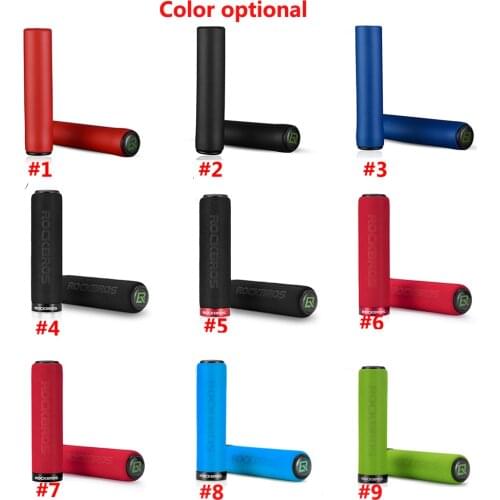 ROCKBROS Bicycle Handlebar Cover Silicone Sponge Handlebar Soft Ultralight Grips Anti-Skid Shock-Absorbing Bike Part