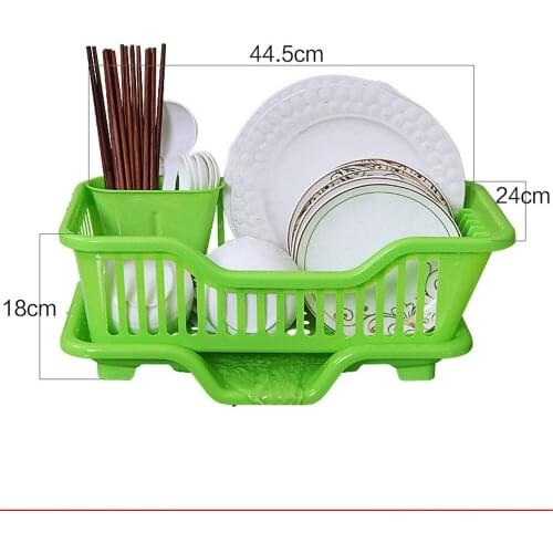 New Kitchen Supplies Storage Finishing Dishes Racks Tableware Plastic Chopsticks Dishes Rack Drain