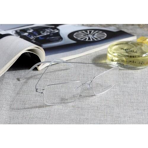 Ultralight Business Screwless Glasses Frame Retro Full Rim Glasses Glasses Men and Women Trendy Big Face