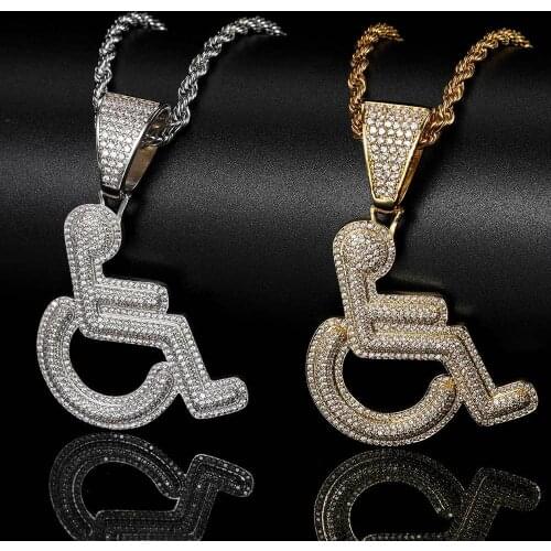 Gold Silver Color CZ Pendant Necklace Iced Out Cubic Zirco Choker Women Hip Hop Jewelry Gifts