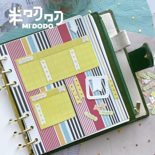 HBWA5 Planner Set Cutting Dies 2021 for Scrapbooking Dies Memory Paper Craft Midodo New Metal Cutting Dies