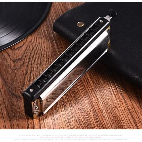 Professional C Chromatic Mouth Harmonica Portable Chromatic 12 Hole Children Harmonica Mondharmonica Woodwind Instrument ED50KQ