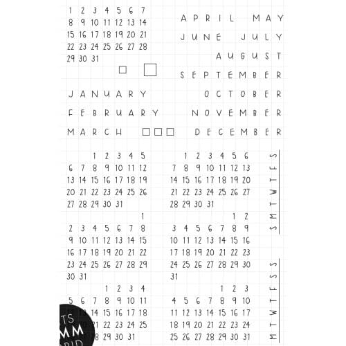 Calendar Transparent Clear Silicone Stamp/Seal for DIY scrapbooking/photo album Decorative clear stamp 076