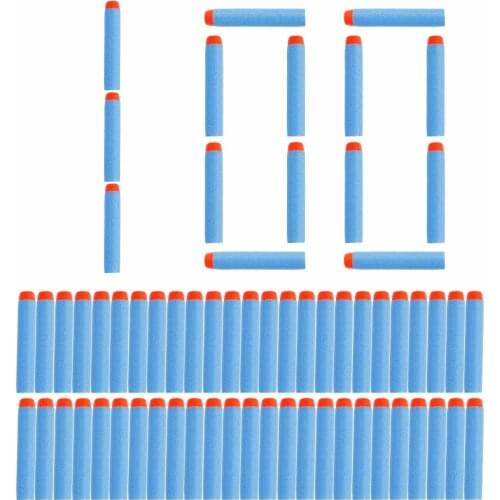 100pcs 7.2cm For Nerf Bullets Soft Hollow Hole Head Refill Darts Toy Gun Bullets for Nerf Series Blasters Xmas kid Gifts hot