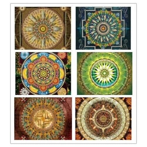 Mandala Serie Cross Stitch Embroidery Full Needlework Diy Diamond Painting Kit Universe Meditation Square/round Drill Sale