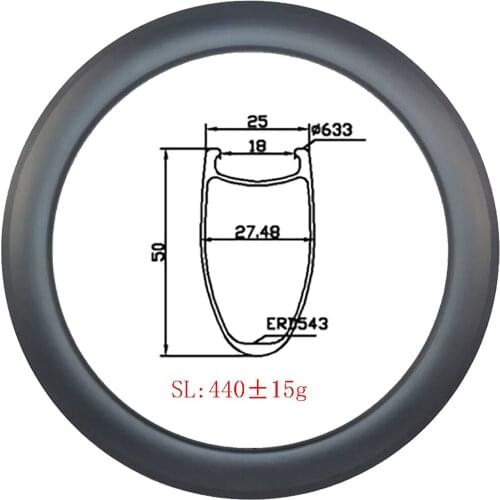 Light 440g 700c 50x25mm Clincher Basalt track road Carbon rims UD 3k matte glossy 18H 20H 24H 28H 32H U shape gravel bike Wheels