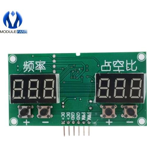 TM1637 PWM Pulse Frequency Square Wave Signal Generator Duty Cycle Module Board DC 3.3V 20V PWM Drive Driver Transistor