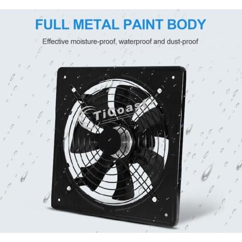 10 inch Silent Exhaust Fan Ventilating Extractor Fan For Household Bathroom Toilet Kitchen Window Wall Smoke Ventilating Fan