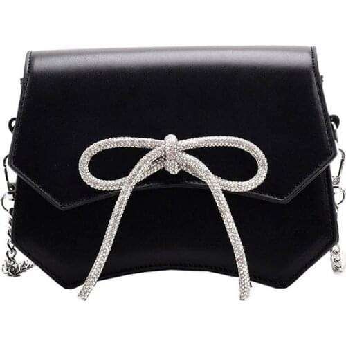 In Spring 2021, The New PU Womens Bags and Small Bags Are Womens Slung Summer Fashion Bow Bags Crossbody Bags for Women