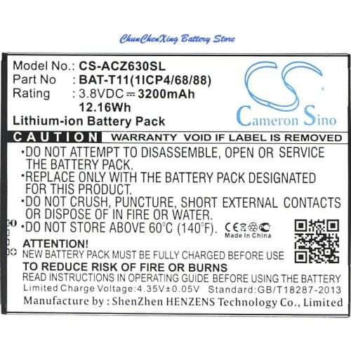 Cameron Sino High Quality Battery BAT-T11 for Acer Liquid Z630, Liquid Z630S, T04
