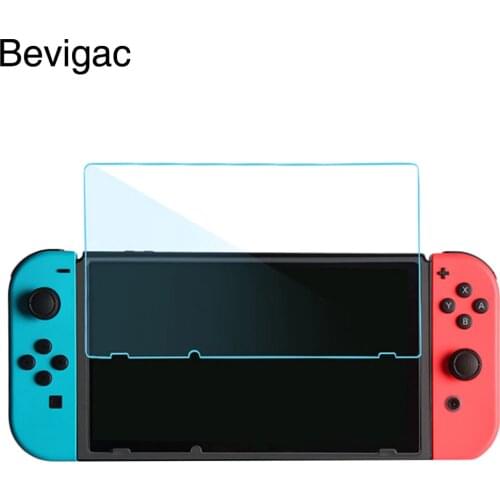 Bevigac 2 PCS Tempered Glass Anti-Scratch High Definition Thin Screen Protector Film Protective Cover for Nintendo Switch NS NX