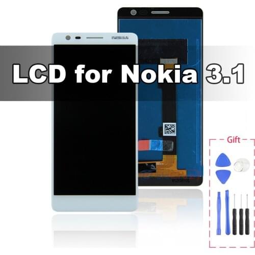 For original Nokia 3.1 LCD+frame TA-1049 TA-1057 TA-1063 TA-1070 Display touch screen digitizer Assembly with frame Replacement